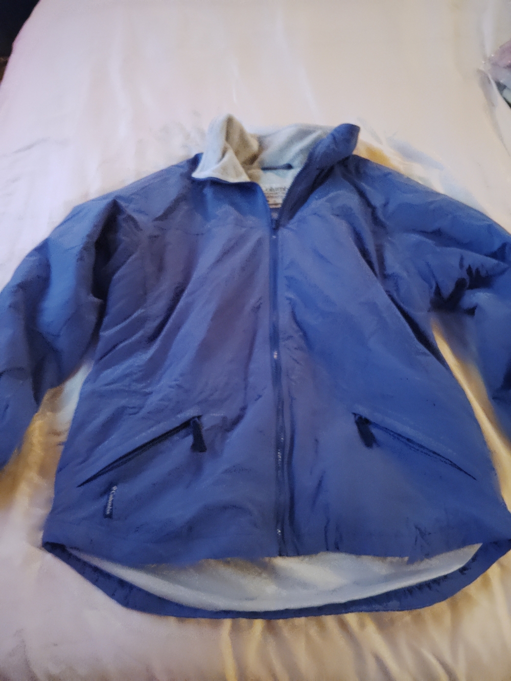 Columbia Women's Blue Ski Jacket with Fleece Lining